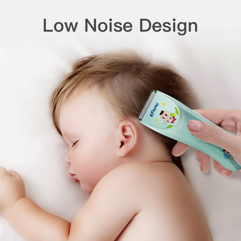 ENSSU Baby Hair Clippers, Lower Noise Haircut Trimmers for Children with Autism and Sensory Sensitivity, Babies Infant Kids Waterproof Hair Cutting Kits