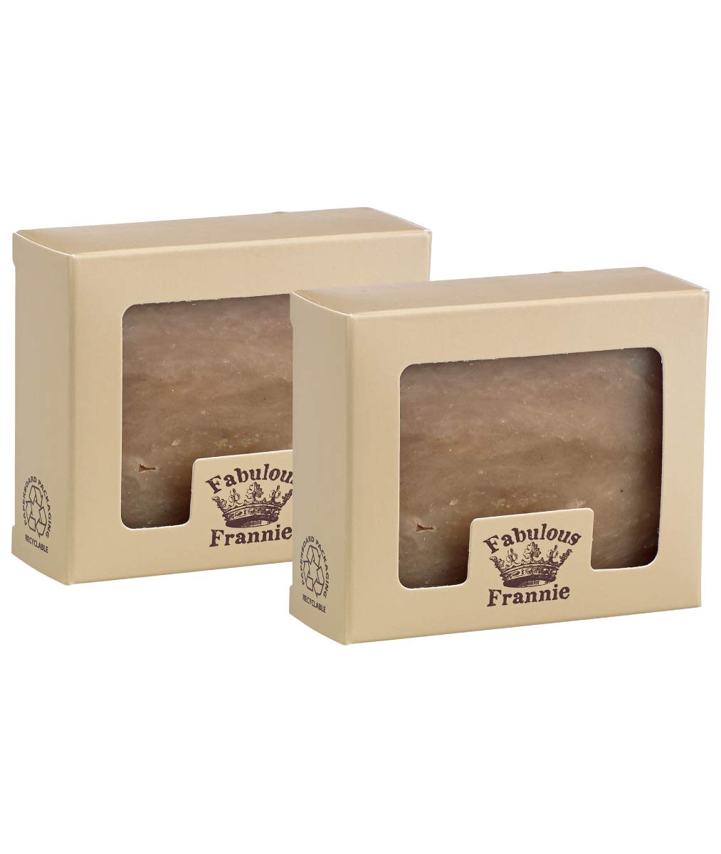 Fabulous Frannie All Natural Honey Almond Herbal Soap Gift Set 4 Ounce (Pack of 2)