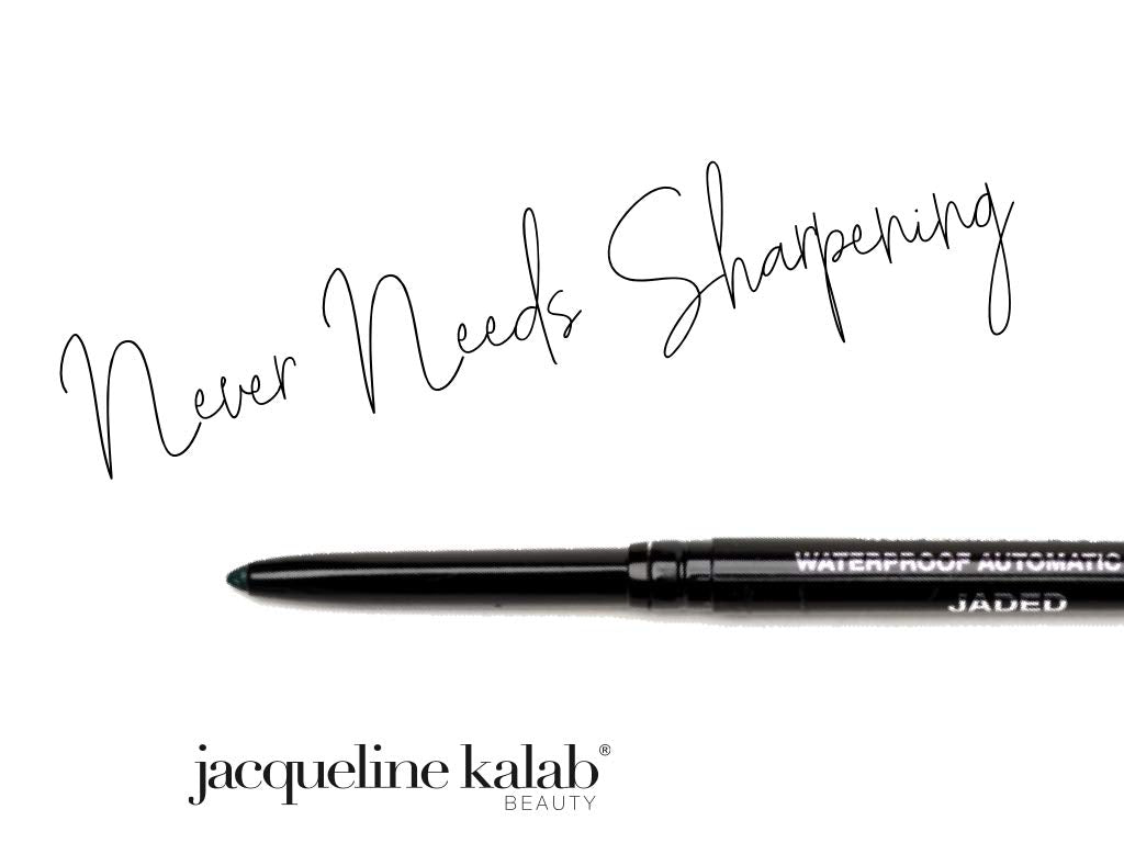 Indelible Eyes Smooth Waterproof Gel Eyeliner - BROWN STONE - Smudge proof - Ultra Smooth - Super Easy - Long lasting - Blender tip - Longwear - no sharpener needed - Retractable - Slim-line Pencil