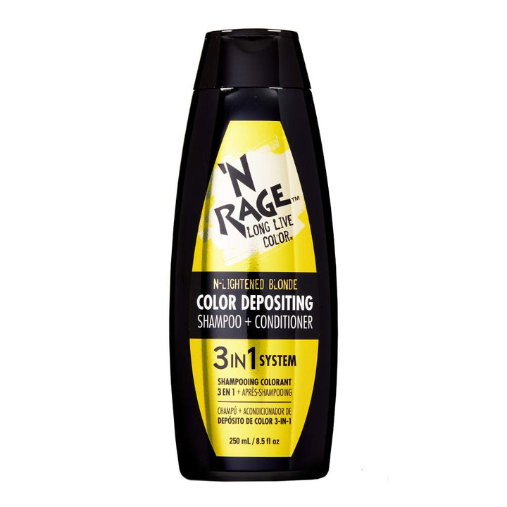 'N RAGE Color Depositing Shampoo + Conditioner 3-in 1 System N-Lightened Blonde