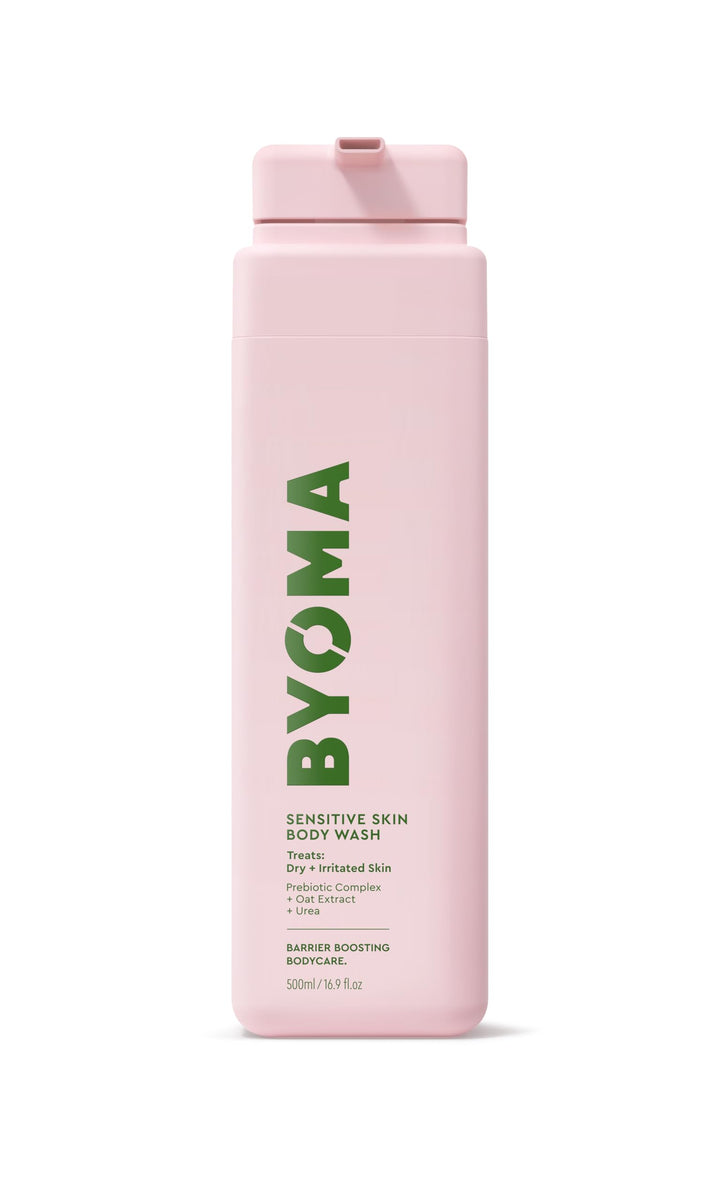 BYOMA Sensitive Body Wash - For Delicate, Irritated Skin - Creamy, Fragrance-Free Cleanser with Colloidal Oat & Urea - Soothes & Relieves Itching - Skin Barrier Support - 16.9 fl oz