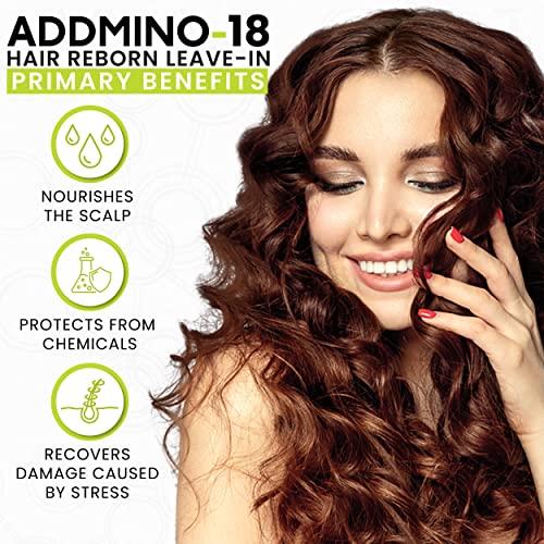 ADDMINO-18 Leave In Conditioner - Reborn Hair Conditioner with 18 Amino Acids - Deep Conditioner - 100 ml/3.38 Fl Oz
