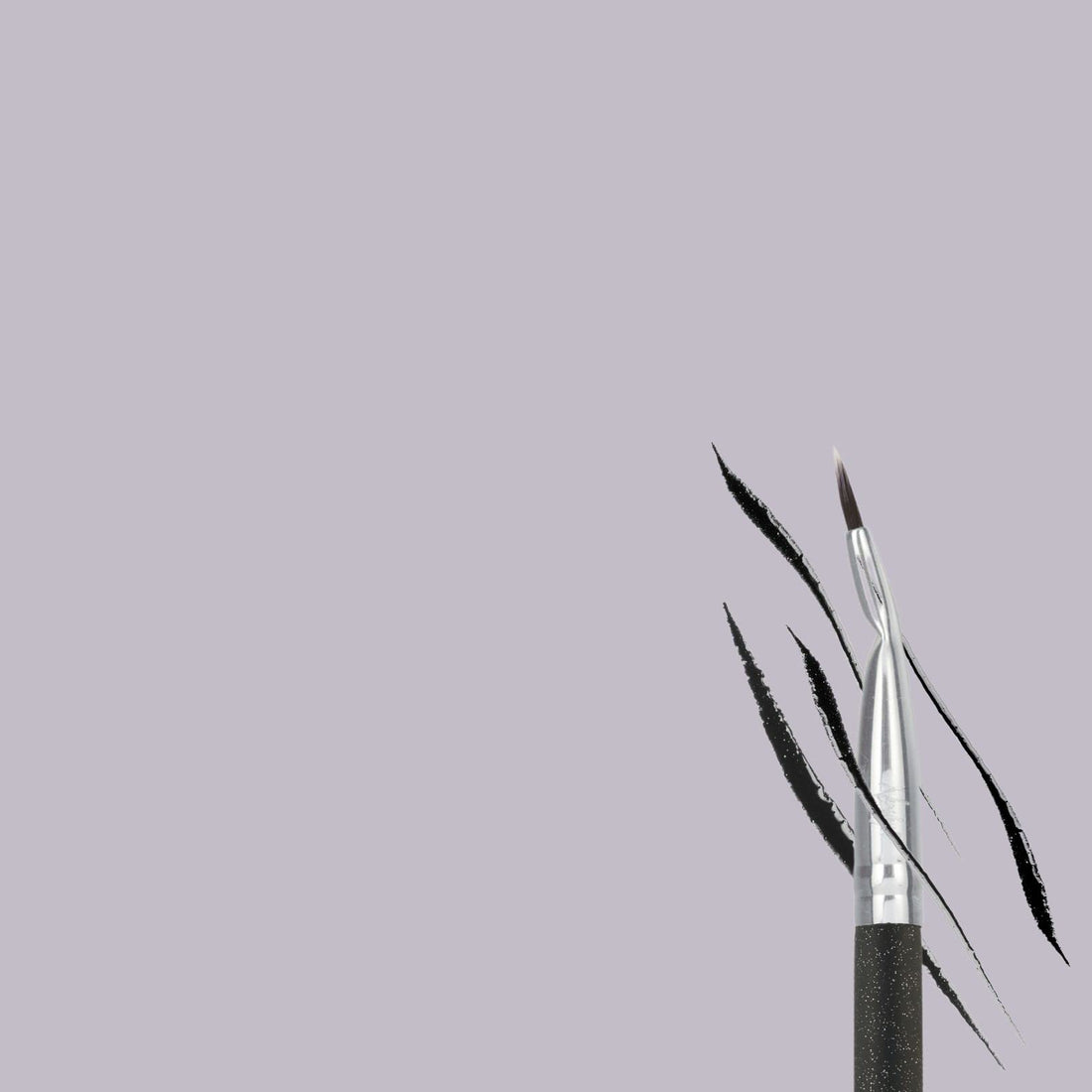 Nanshy Precise Ultra Fine Thin Tip Bent Eyeliner Makeup Brush For Applying Gel Cream Liquid Eye Liner