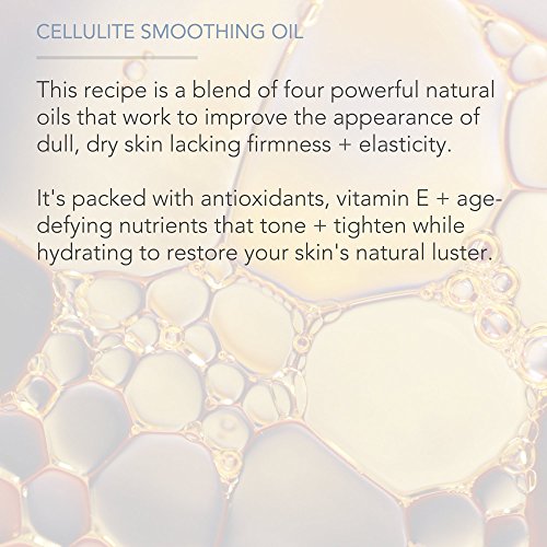 Pure Body Naturals Anti Cellulite Massage Oil, 8 fl oz | 100% Natural Cellulite Remover Oil for Thighs and Butt Firming | Chemical Free Body Oil for Skin Tightening and to Reduce Stretch Marks