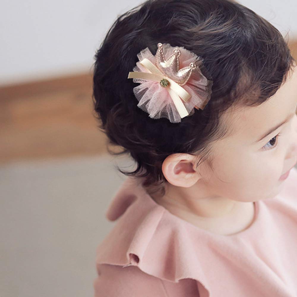 Baby Girl's Hair Clips Cute Hair Bows Baby Elastic Hair Ties Hair Accessories Ponytail Holder Hairpins Set For Baby Girls Teens Toddlers, Assorted styles, 36 pieces Pack (Purple)