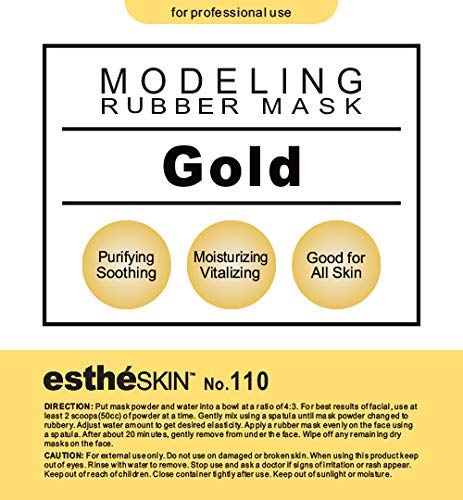 estheSKIN No.110 Gold Modeling Mask Powder for Professional Facial Treatment, 35 Oz. (1 pack)