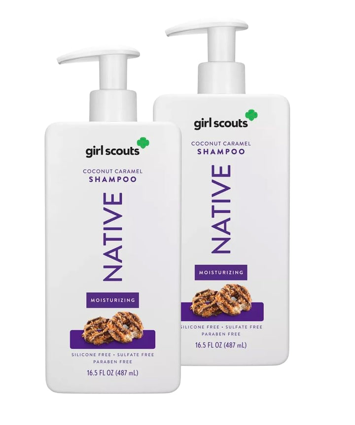 VitaBoost Limited Edition Coconut Caramel Cookie Moisturizing Shampoo – 16.5 fl oz, Hydrating Shampoo for All Hair Types, Nourishing Formula with Delicious Scent Loofah (Pack of 2, Coconut Caramel)