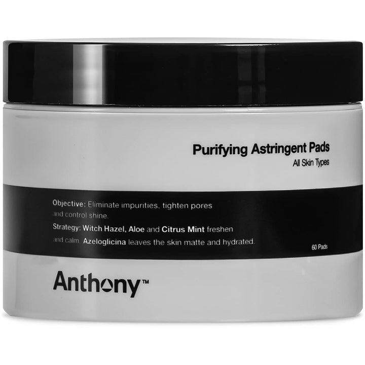 Anthony Logistics For Men Astringent Toner Pads 60 count