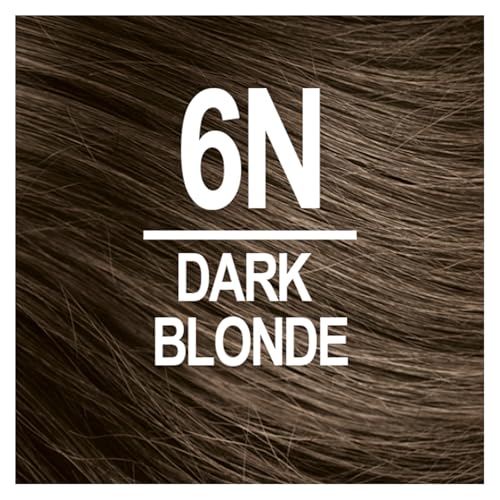 Naturtint 6N Dark Blonde Permanent Hair Color (Pack of 1), Ammonia Free, Vegan, Cruelty Free, up to 100% Gray Coverage, Long Lasting Results (Packaging may vary)