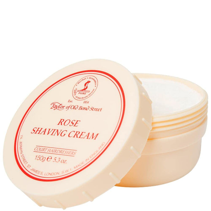 Taylor of Old Bond Street Rose Shaving Cream Jar, 5.3-Ounce (01004)