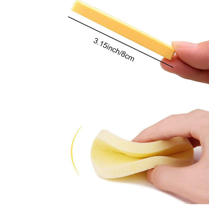 JMT Beauty 60 Pcs, Yellow: Beauty Compressed Facial Sponges 60 Pcs, Facial Cleansing Sponge, Makeup Round Facial Wash Pads Cosmetic Face Exfoliating For Women