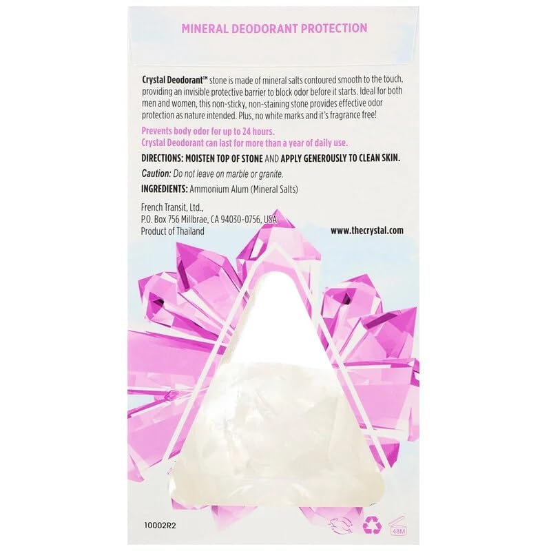 Crystal Deodorants Crystl Body,Rock Deod, 2 pk