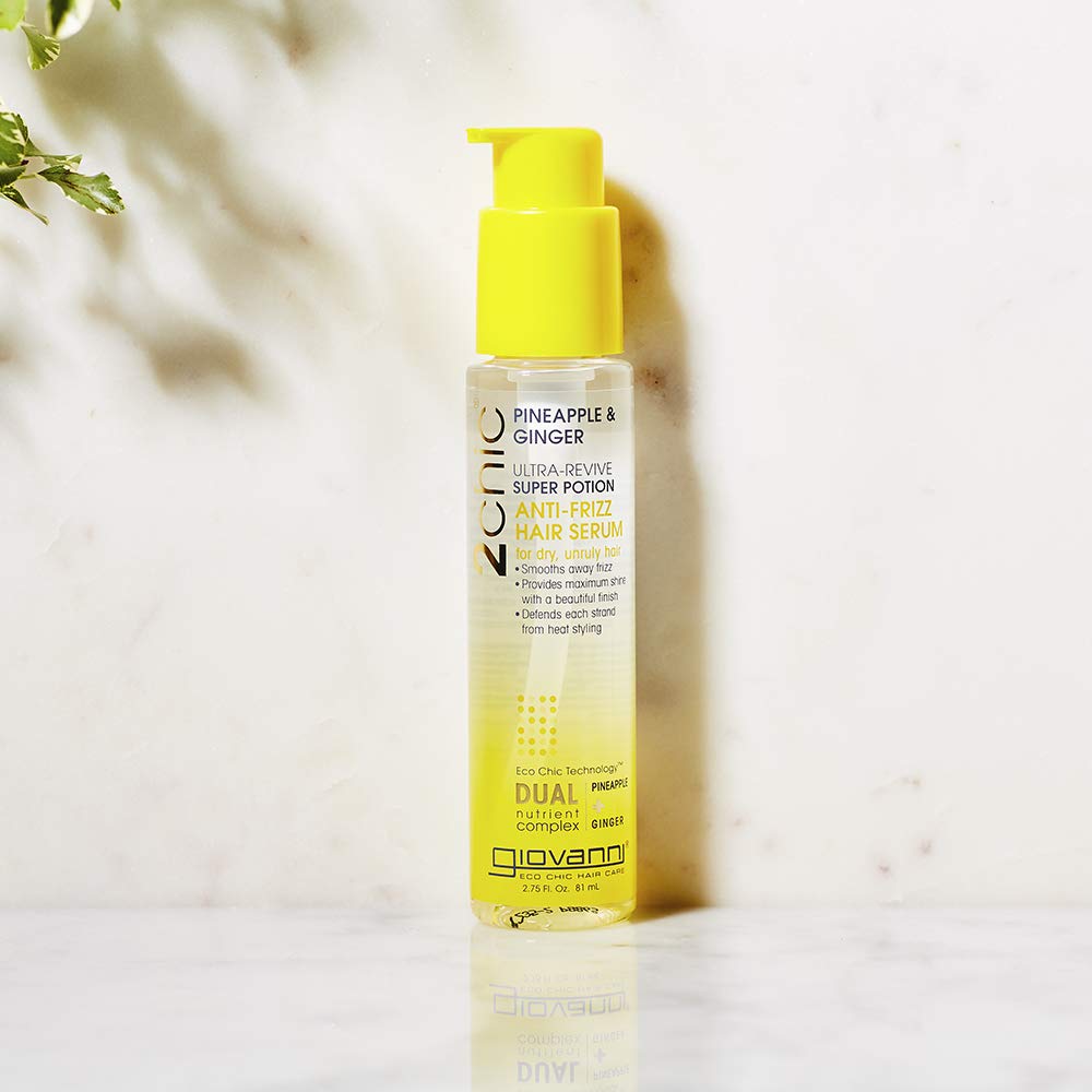 Giovanni Cosmetics Ultra Revive Leave-in-Elixir Pineapple & Ginger, 4 Oz (Pack of 1)