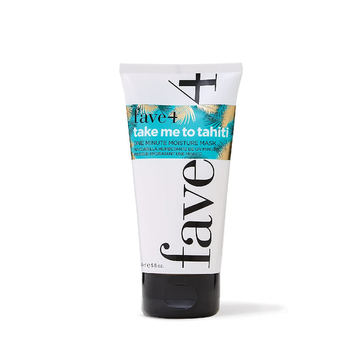 fave4 Take Me To Tahiti - One Minute Moisture Mask -Restores Deep Moisture & Shine to Repair Dry, Dull Hair- Sulfate | Paraben | Gluten | Cruelty | Safe for Color Treated Hair, 5 oz