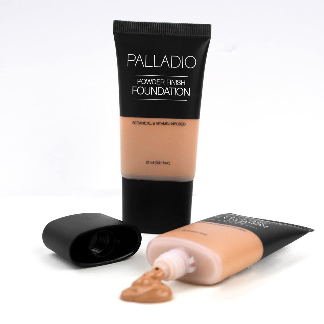 Palladio Beauty Powder Finish Foundation Tube, In the Buff (suitable for medium-dark skin tone) (PFS07)