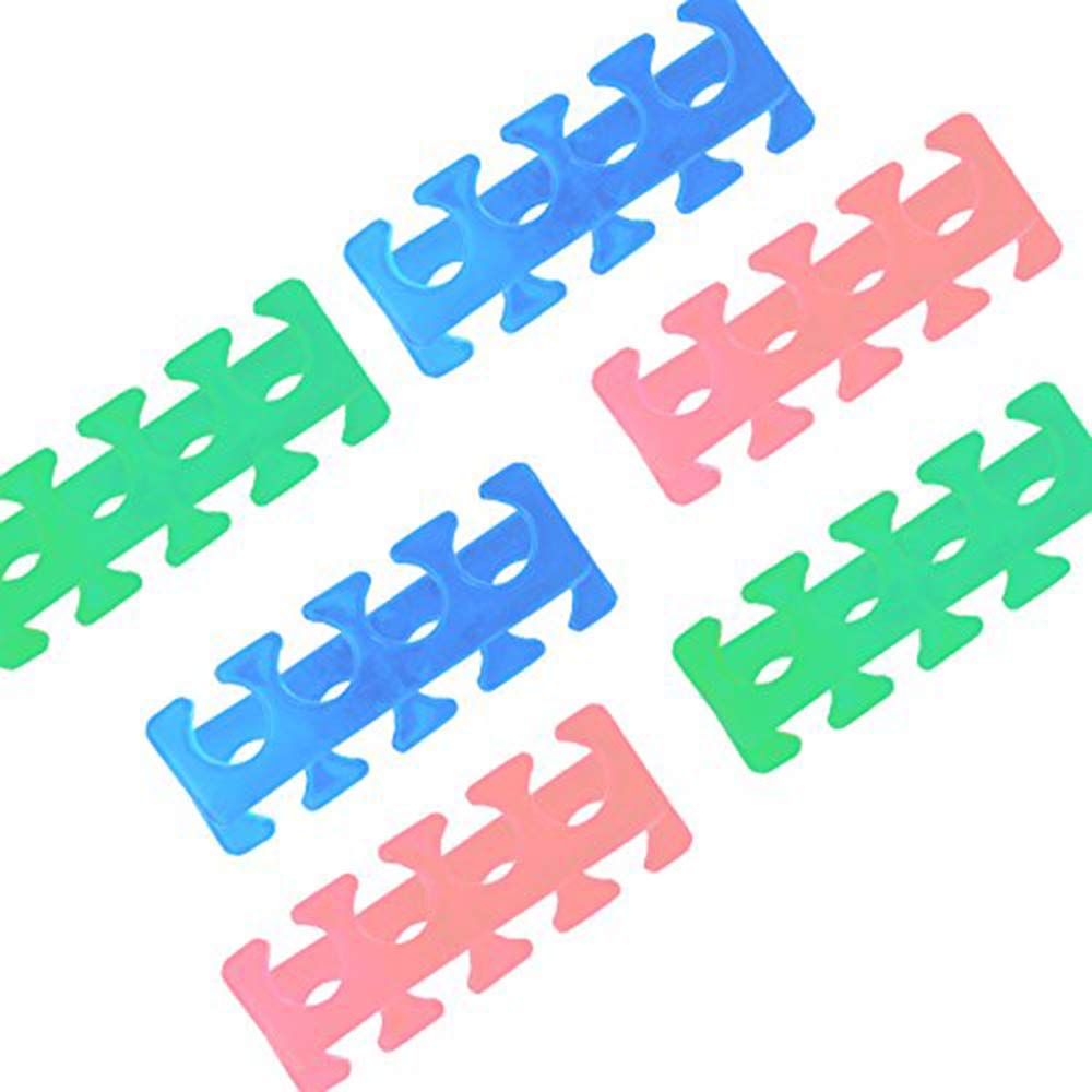 KADS 2pcs/pair 12pairs/set Silicone Toe Separator Nail Art Manicure Finger Feet Care Braces Supports Nails DIY Tools