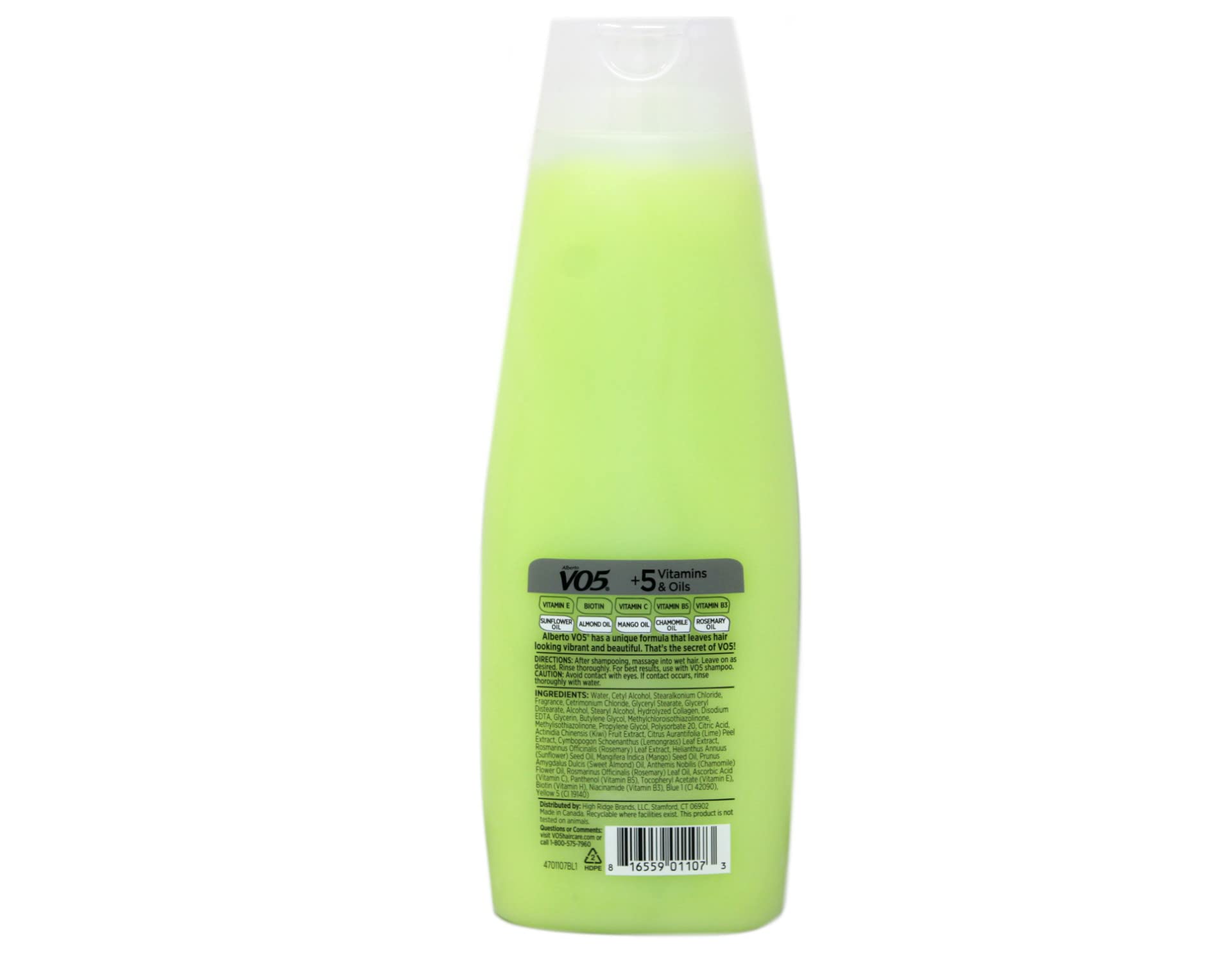 Herbal Escapes Kiwi Lime Squeeze Conditioner By Alberto Vo5 15 Ounce