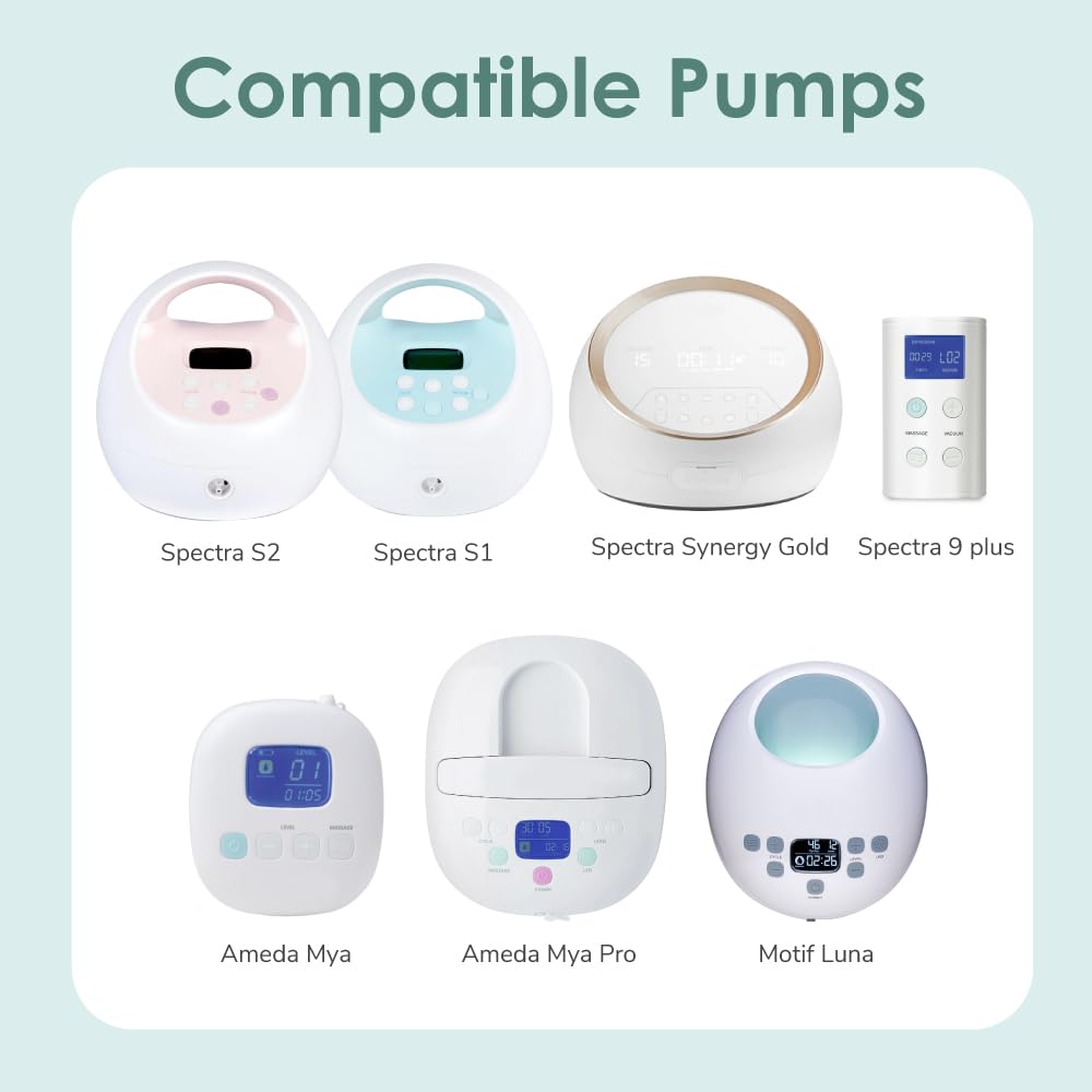 Maymom Duckbill Valves Compatible with Spectra S1 Spectra S2 Spectra 9 Plus Dew 350 Not Original Spectra S2 Replacement Pump Parts Accessories Replace Spectra Valve (Mixed Color, 6 ct)