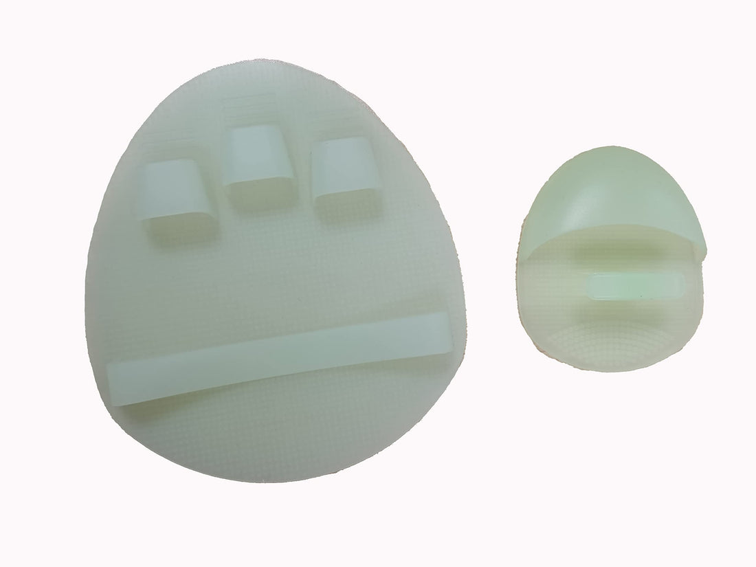 1 Pack of Body Brush and face Brush Food Grade Silicone (Emerald Green)