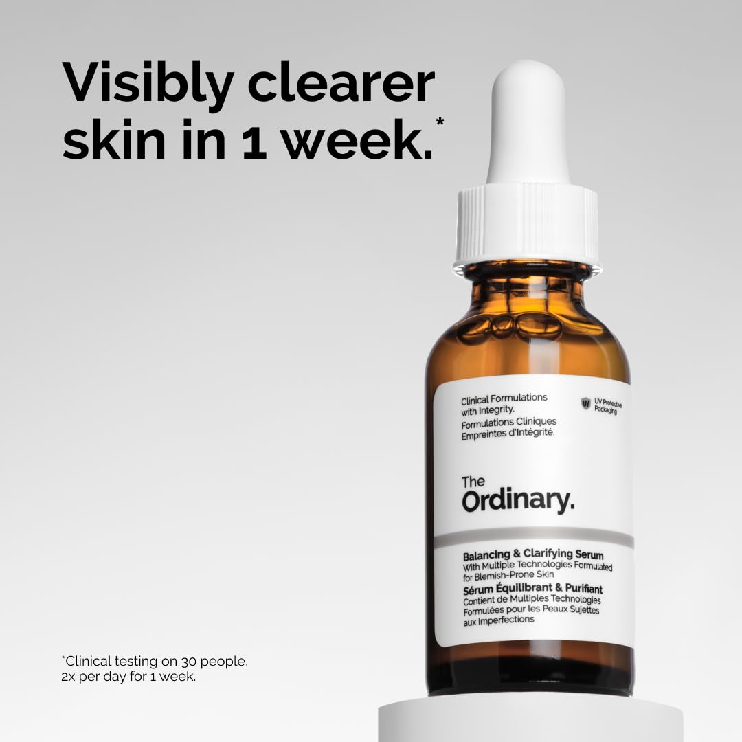 The Ordinary Balancing & Clarifying Serum, Multi-Active Solution for Oil Control and Pore Refinement, 1 Fl Oz