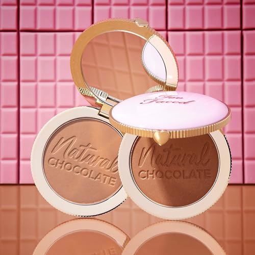 Too Faced Chocolate Soleil Natural Chocolate Bronzer | Sheer-to-Medium Coverage | Glow, 0.31 Ounce, Golden Cocoa