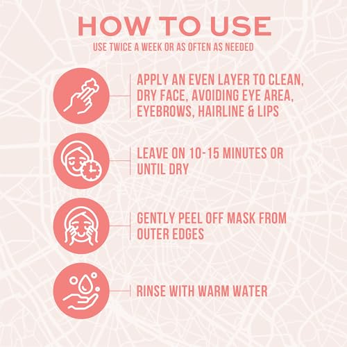 Freeman Exotic Blends Pore Clearing French Pink Clay Peel Off Facial Mask, 6 fl.oz./175 mL Tube