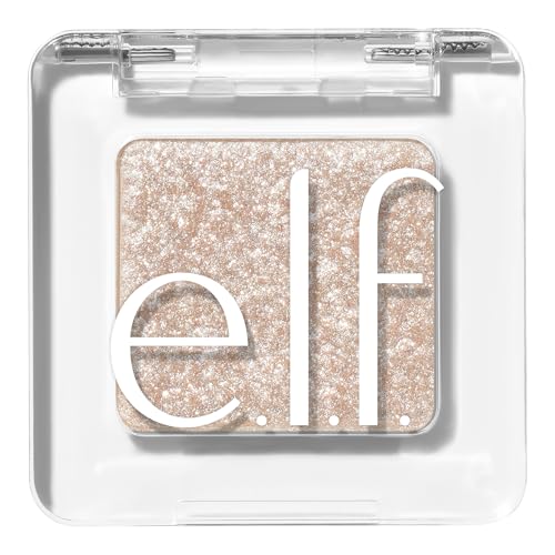 e.l.f. Fine As Fleck Glitter Eyeshadow, Long-Lasting Sheer Eye Makeup With A Shimmer Finish, Soft, Smooth Formula, Vegan & Cruelty-Free, White Hot