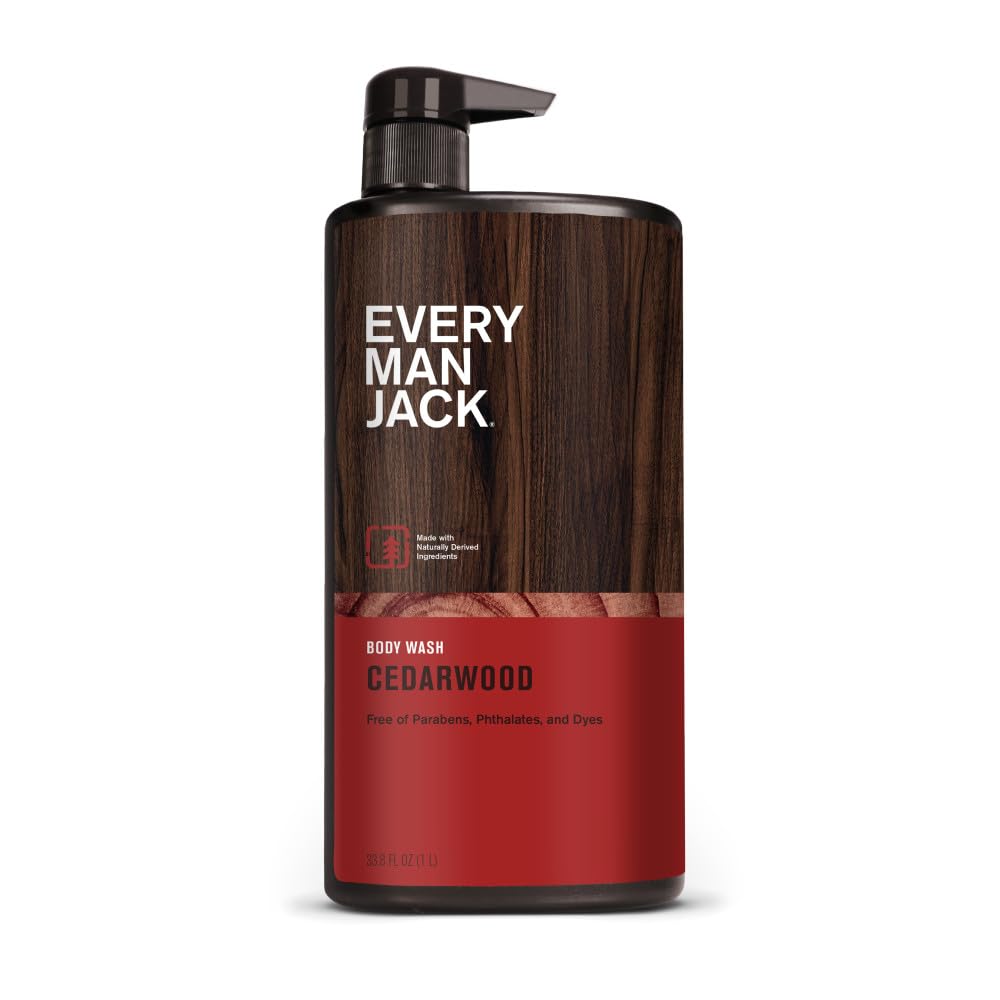 Every Man Jack Body Wash, Cedarwood 33.8 Oz (Pack of 1)