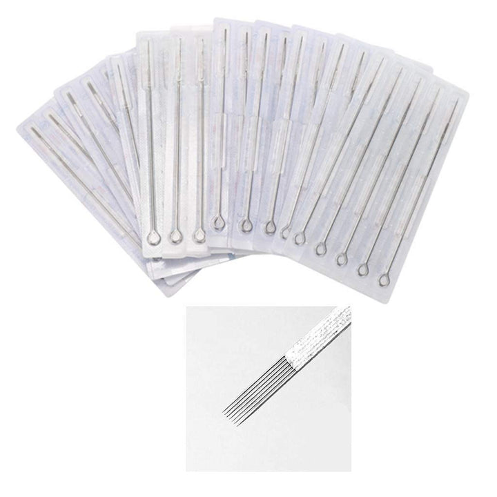 New Star Box Of 50 #12 7F Pro Flat Shader Premade Sterile Tattoo Needles Supply 1207F