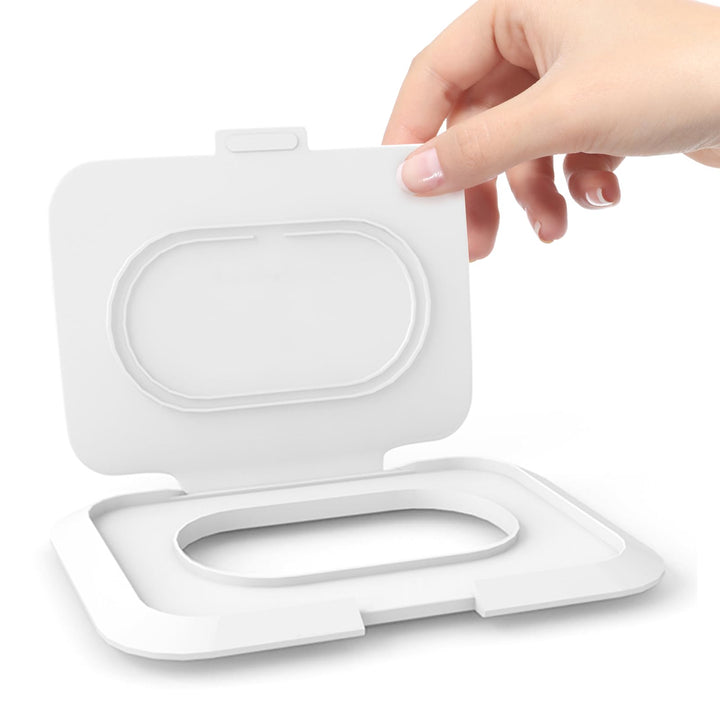KNOCLOC Reusable Wipes Lid for Non Flip Top Baby Wipes Refill, Reusable for Over 1 Year, 2 Pcs