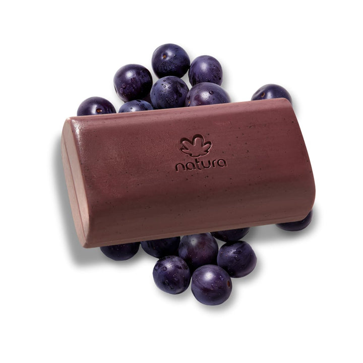 natura Ekos Açaí Revitalizing Creamy Exfoliating Soap Bar 150g - 97% Natural - 100% Pure Plant Based Oils - Vegan Skin Care - Brazilian Beauty Secrets