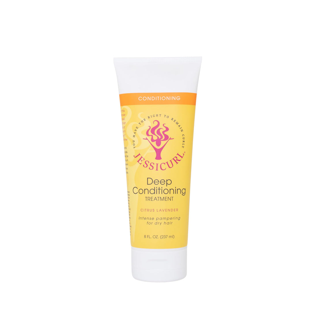 Jessicurl, Deep Conditioning Treatment, Citrus Lavender, 8 Fl oz. Deep Conditioner for Dry Damaged Hair, great Anti Frizz Hair Mask and Leave in Conditioner for Curly Hair