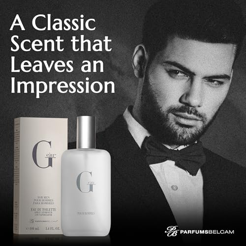 PB ParfumsBelcam G eàu Eau de Toilette Perfume Spray for Men - 3.4 Fl Oz Affordable Long Lasting Cologne, Modern Masculine Scent with Woody Citrus Fragrance Made with Premium Oils for All Day Use