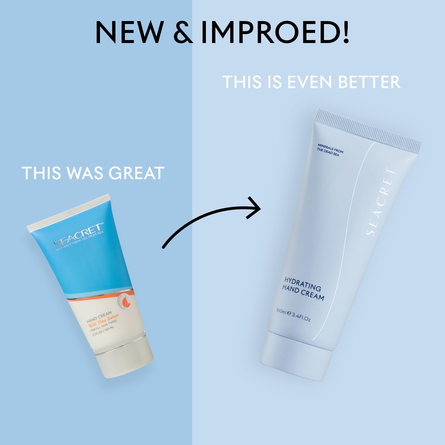 SEACRET Minerals From The Dead Sea, Shea Butter Hand Cream, Hand Lotion with Shea Butter, Olive Oil, Sunflower Oil and Vitamin E, SLS Free, Paraben Free, Cruelty Free, Hypoallergenic Tested, 5.1 FL.OZ