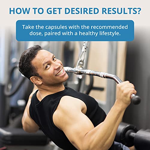 38-in-1 Capsules Asian Ginseng, Ashwagandha, Turmeric, Tongkat Ali, Saw Palmetto, Vitamins, Minerals, Herbals by Men's Multi 18+ - Bones, Muscle Strength, Immune Support - 60 Capsules