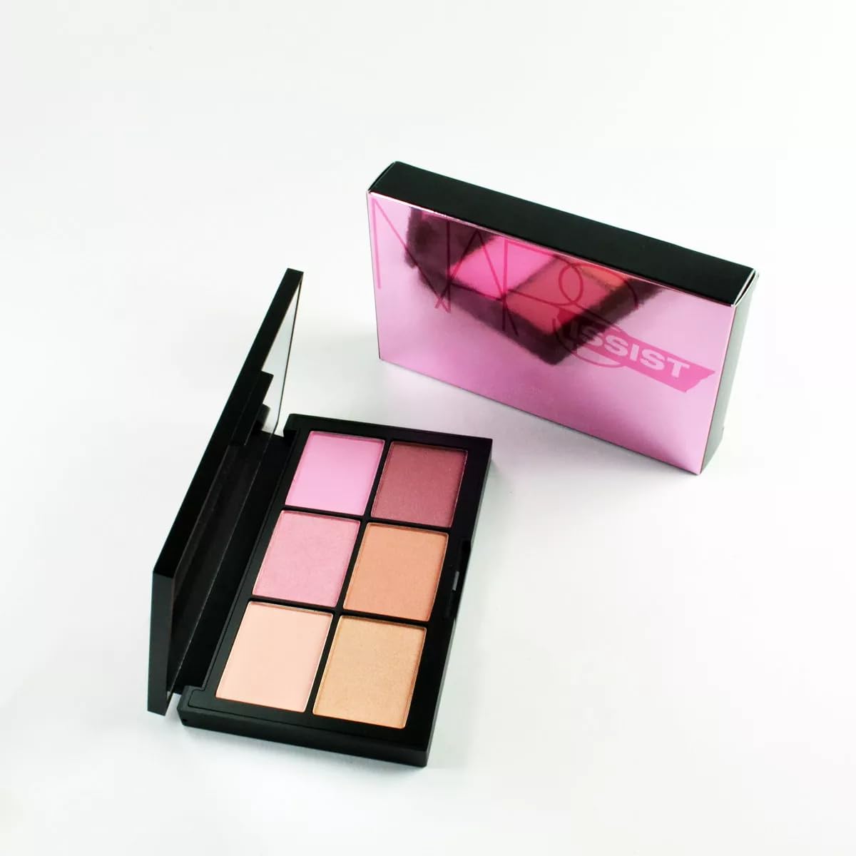 NARS NARSissist Unfiltered II Limited Edition Blush Palette for Cheeks - UK Version - .12 ounces x 6 Includes Hot Sand, Conquest, Undefeated, Power Play, Candid and Fame