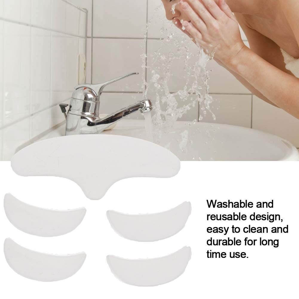 Face Wrinkle Patches, 5Pcs Anti Wrinkle Silicone Patch Pad Skin Lifting Reusable Washable Forehead Eye Face Patch Anti-Ageing for Rejuvenated Skin elasticity
