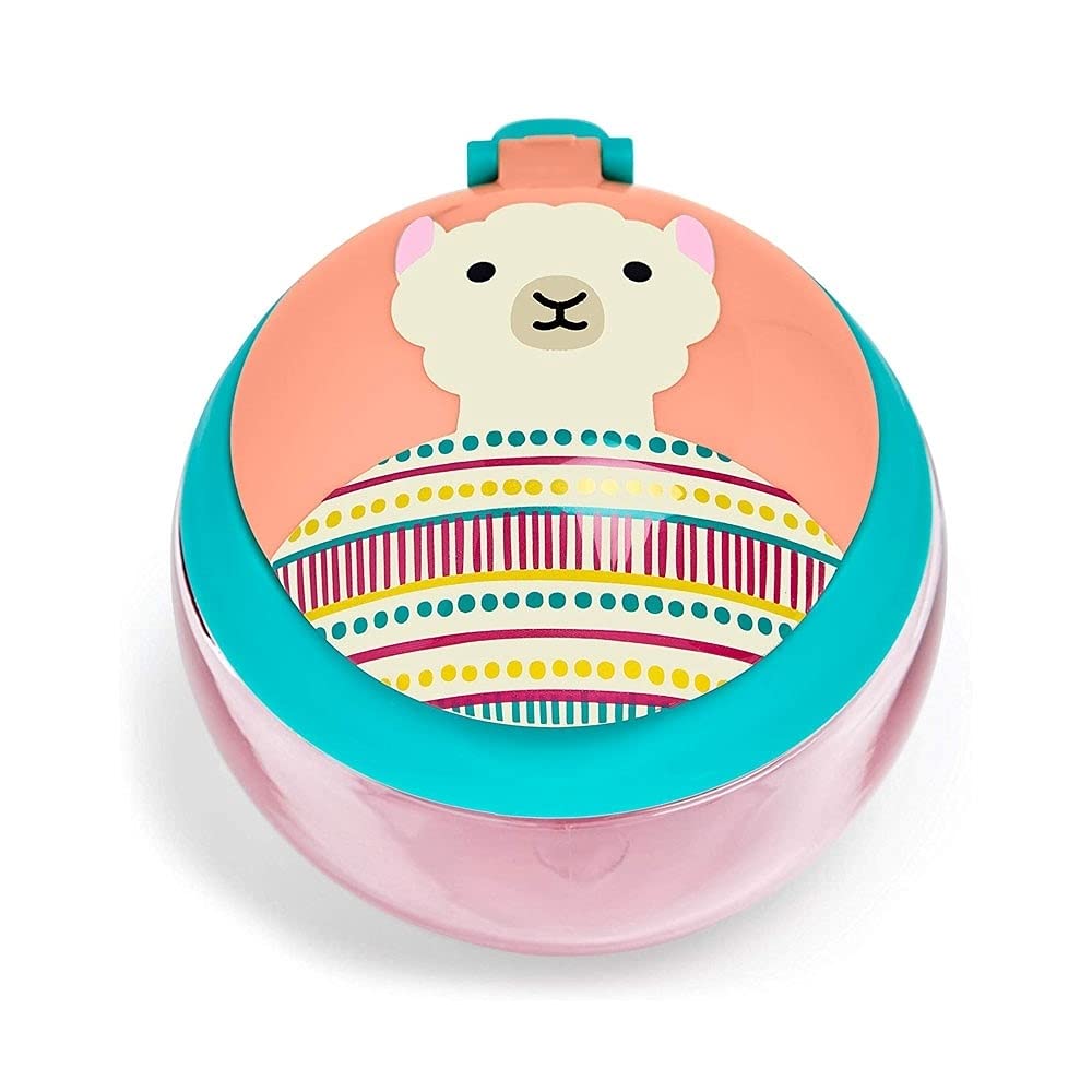 Skip Hop Baby Snack Container, Zoo Snack Cup, Llama, 222 milliliters