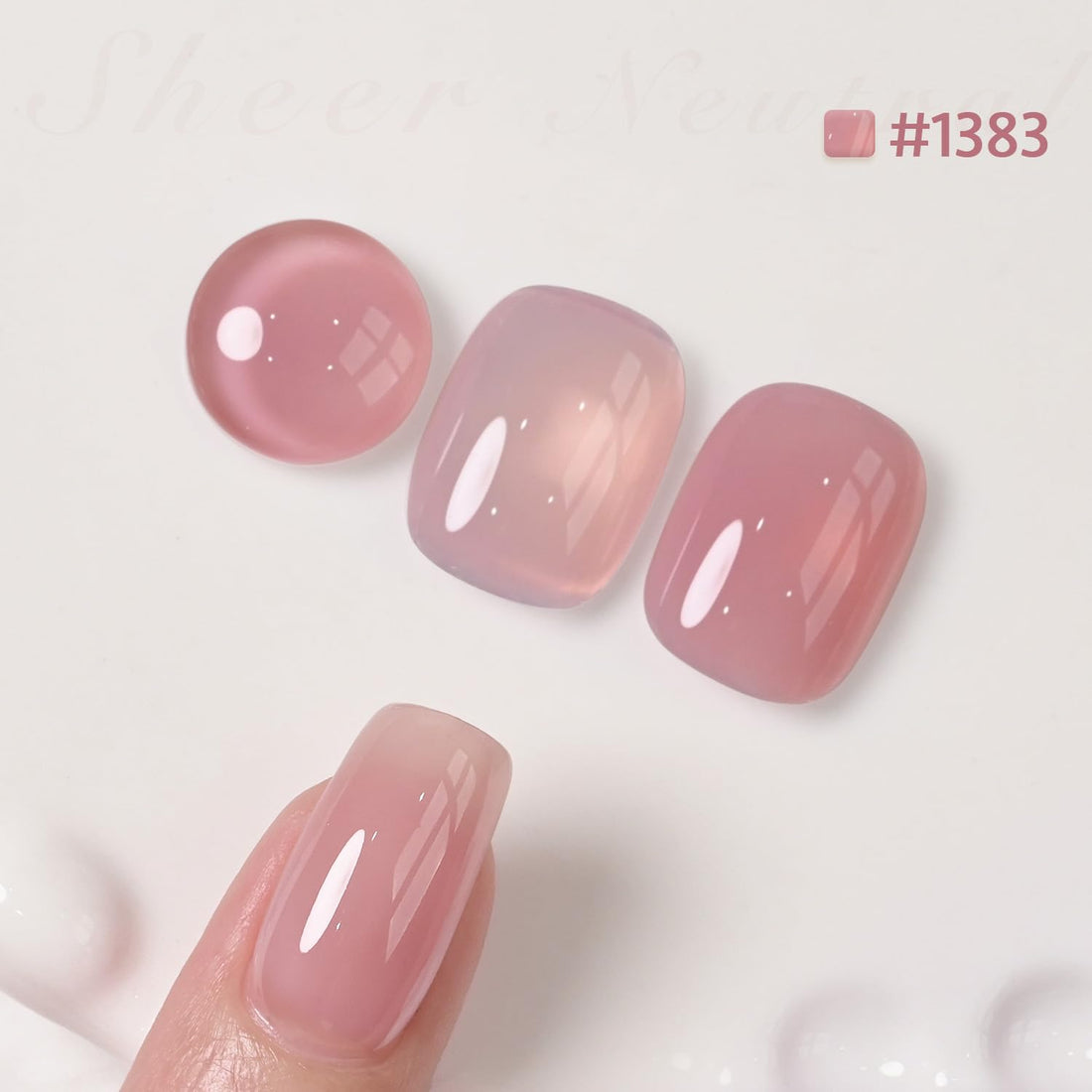 GAOY Sheer Nude Pink Gel Nail Polish Set, 6 Neutral Colors Brown Skin Tone Soak Off UV Light Cure Gel Polish Kit for Salon and Nail Art DIY at Home