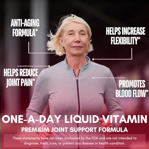 Joint Complete Premium- Liquid Joint Supplement w/Glucosamine, Chondroitin, MSM, Hyaluronic Acid – for Bone, Joint Health - 96% Max Absorption– 32oz, 32 serv