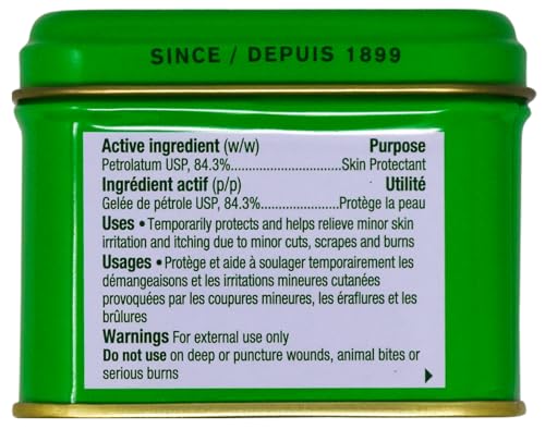 Bag Balm Vermont's Original Moisturizing for Dry Skin, Chapped Lips, Cracked Heels, Dog Paw Pads + More. 118 ml (4 oz) Tin (1)
