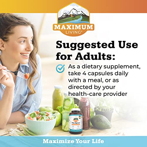 Maximum Living - Vita-Sprout Whole-Food Multivitamin & Phytonutrient Blend - 120 Capsules