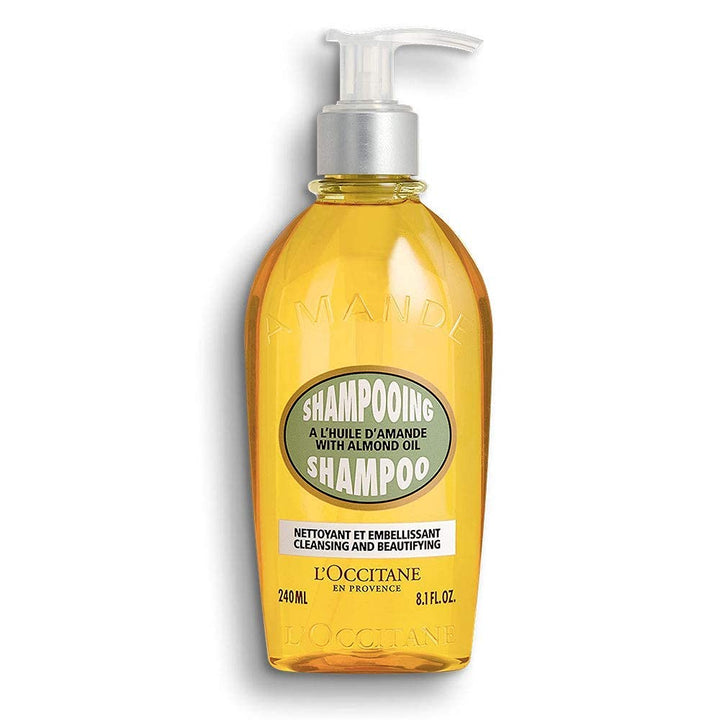 L'Occitane Almond Shampoo with Almond Oil for All Hair Types : Enhance Shine | Lightweight Hair | Gently Cleanse | Irresistible Almond Scent