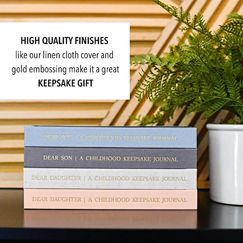 Mother Daughter Journal – Durable Dear Daughter Journal Keepsake – Linen Baby Memory Book - Unique Gifts for Daughter (Grey, 230 Pages)