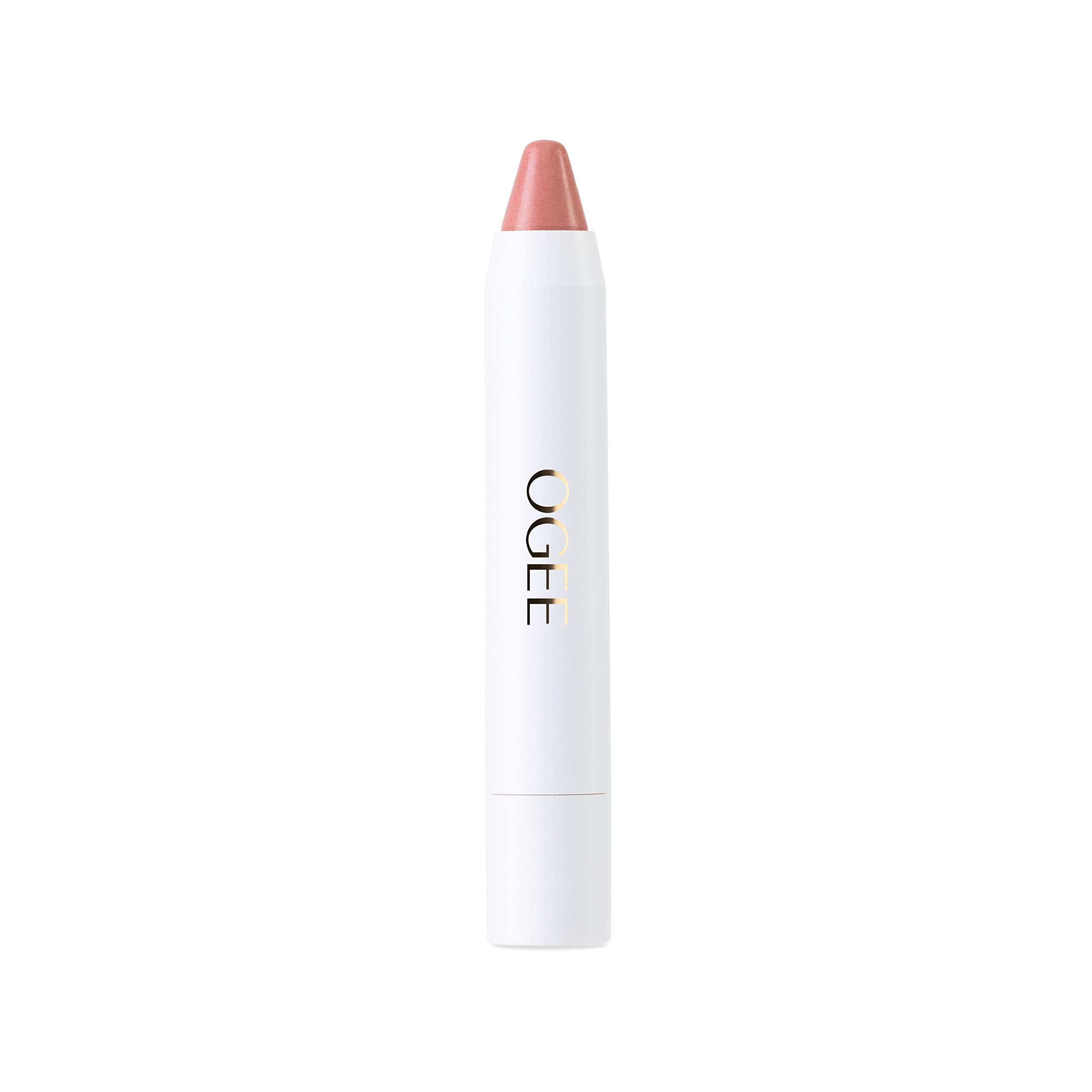 Ogee Sculpted Tinted Lip Oil - Organic & Natural Lip Primer, Moisturizer & Treatment Balm - Magnolia (White Pink Color)