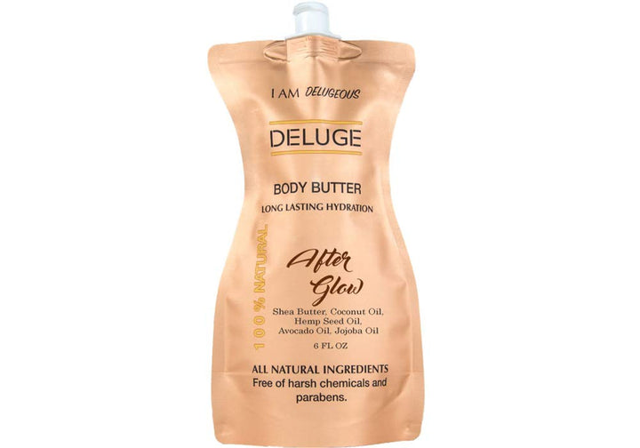Body Butter- Afterglow -100% Natural. Shea Butter, Coconut Oil, Hemp Seed Oil, Avocado Oil, Jojoba Oil. 6 oz