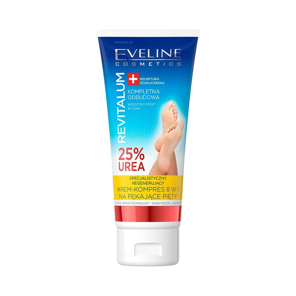 Eveline Revitalum Foot Cream Regenerating 8 In 1 Urea 25% 3.5oz