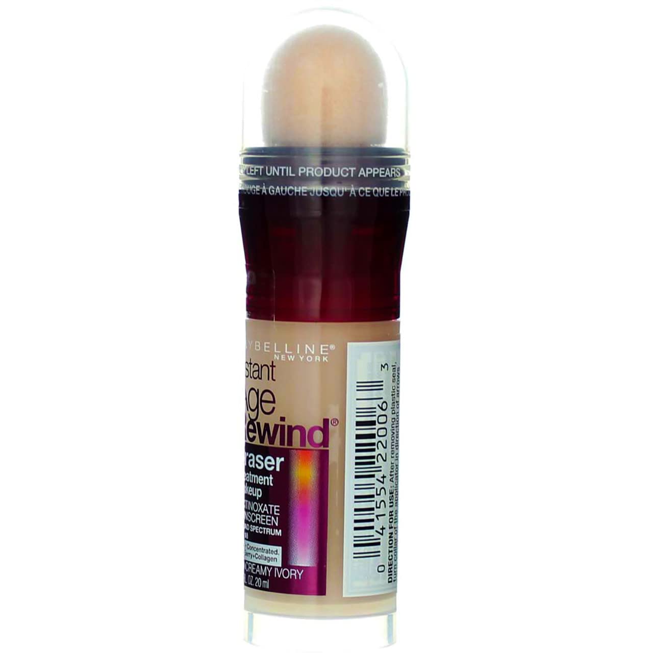Maybelline New York Instant Age Rewind Eraser Treatment Makeup, Creamy Ivory [120] 0.68 oz (Pack of 2)