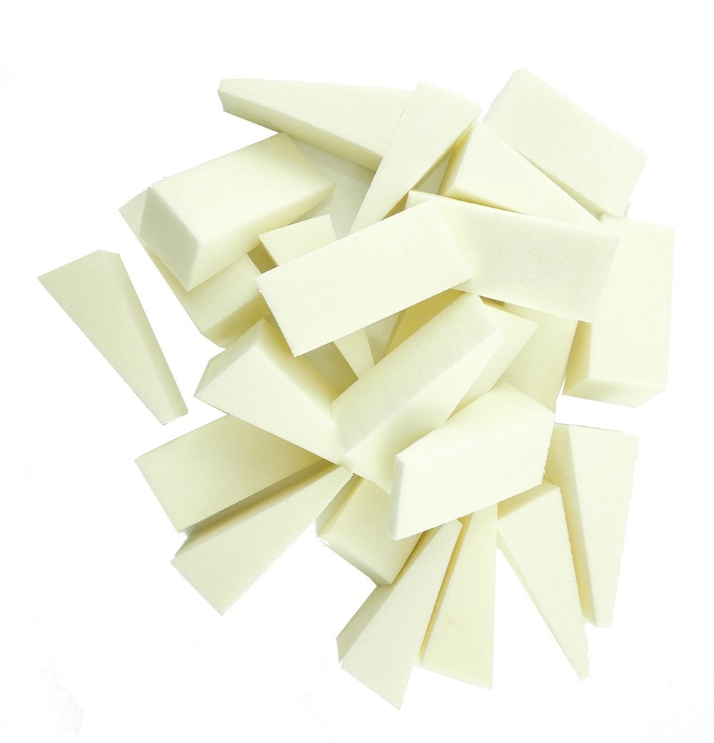 Yueton Pack of 24 Nail Art Soft Sponge Polish Transfer DIY Manicure Tool