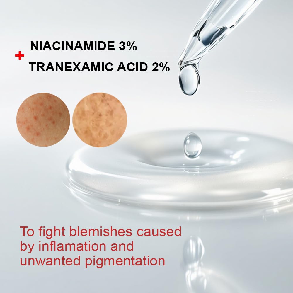 No KP Glass skin anti-redness soothing and smoothing serum for glowy skin, Calming Serum for Face and Body, Relieves skin redness and Rosacea with Centella Asiatica (Tiger grass), aloe, panthenol